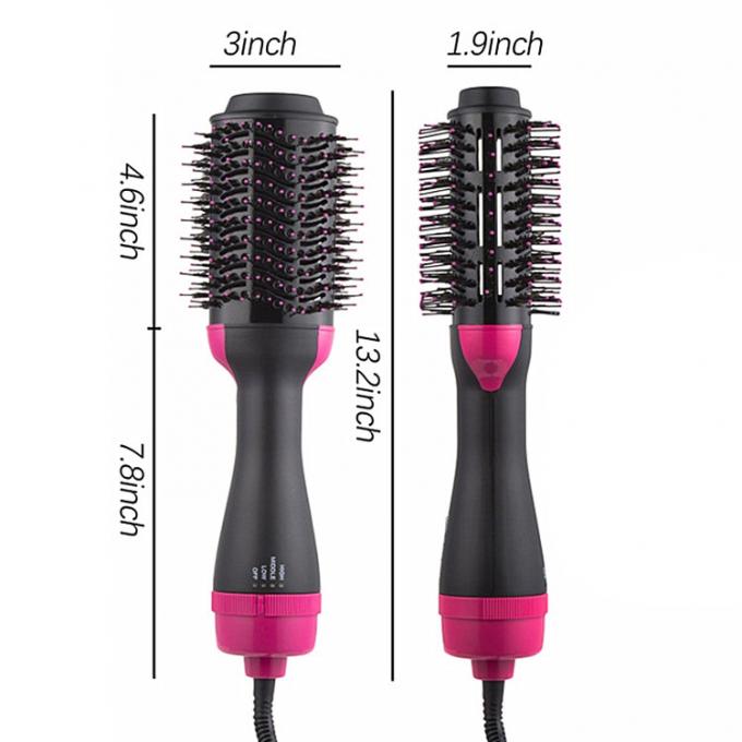 Ceramic Coating Nylon Pin Rotating Hot Hair Brush For Women