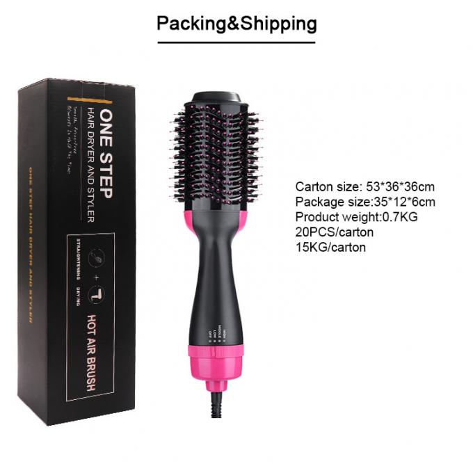 1000W Hot Air 3 In 1 One Step Ionic Hair Brush For Women